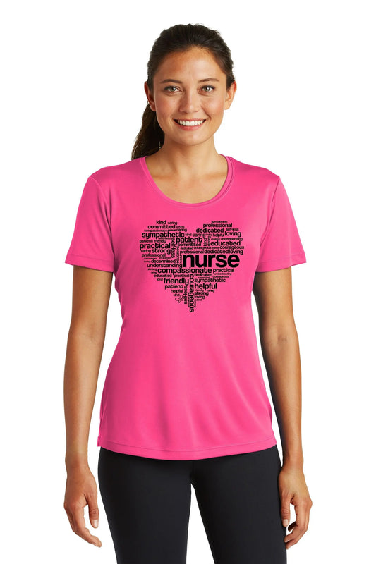 Heart NURSE Tshirt | The Divine Scrubs Boutique THE DIVINE SCRUBS BOUTIQUE