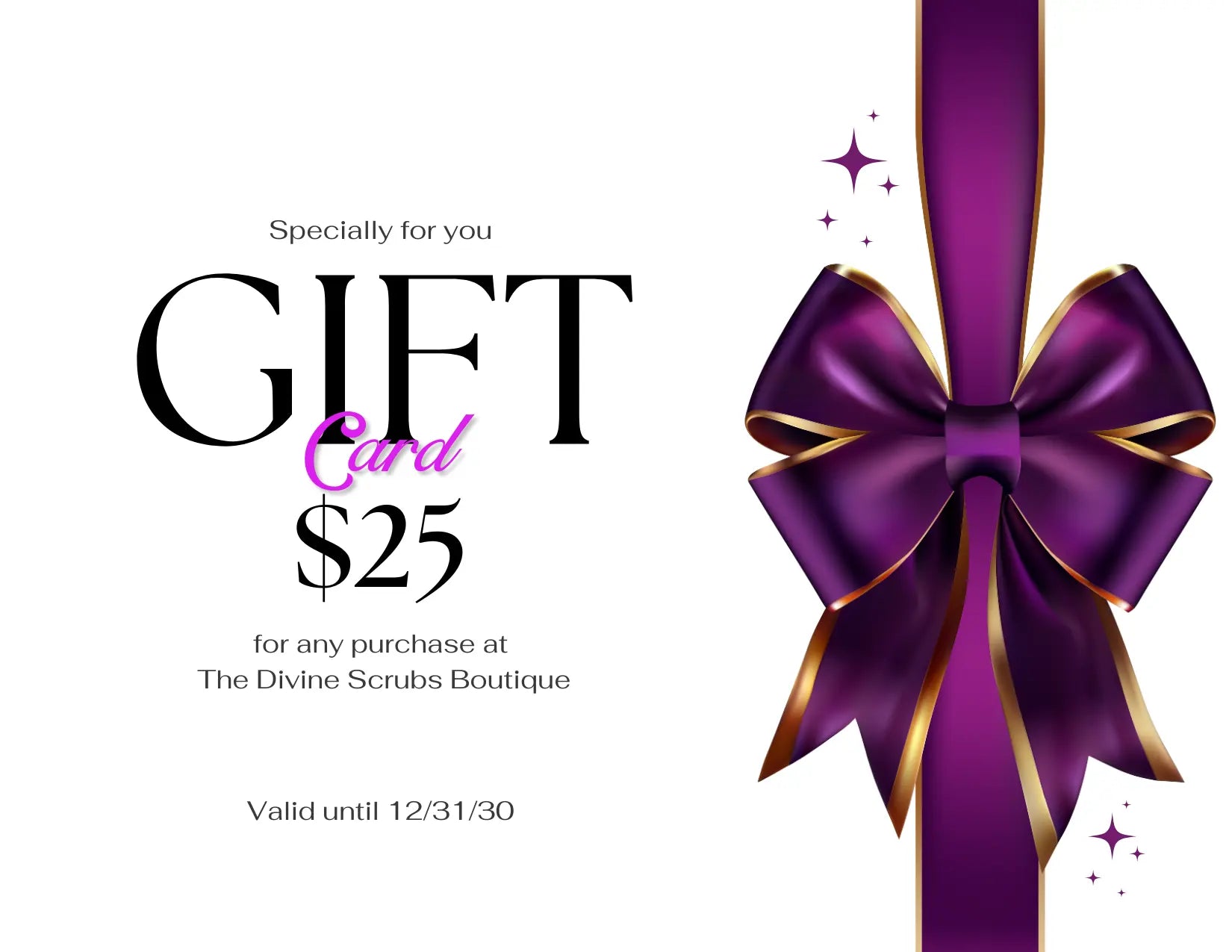 Gift Cards | The Divine Scrubs Boutique THE DIVINE SCRUBS BOUTIQUE