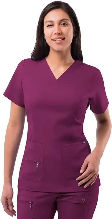 Womens Elevated V-neck Scrub Top | The Divine Scrubs Boutique THE DIVINE SCRUBS BOUTIQUE