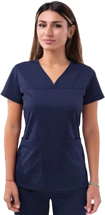 Adar Pro | Women Sweetheart V Neck Scrub Top | The Divine Scrubs Boutique THE DIVINE SCRUBS BOUTIQUE