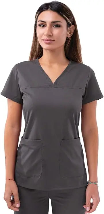 Adar Pro | Women Sweetheart V Neck Scrub Top | The Divine Scrubs Boutique THE DIVINE SCRUBS BOUTIQUE