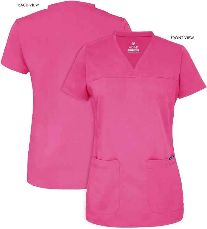 Adar Pro | Women Sweetheart V Neck Scrub Top | The Divine Scrubs Boutique THE DIVINE SCRUBS BOUTIQUE