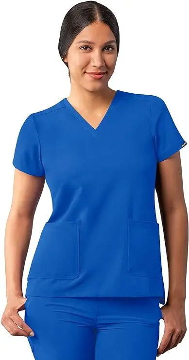 Adar Addition | Modern V-Neck Scrub Top | The Divine Scrubs Boutique THE DIVINE SCRUBS BOUTIQUE