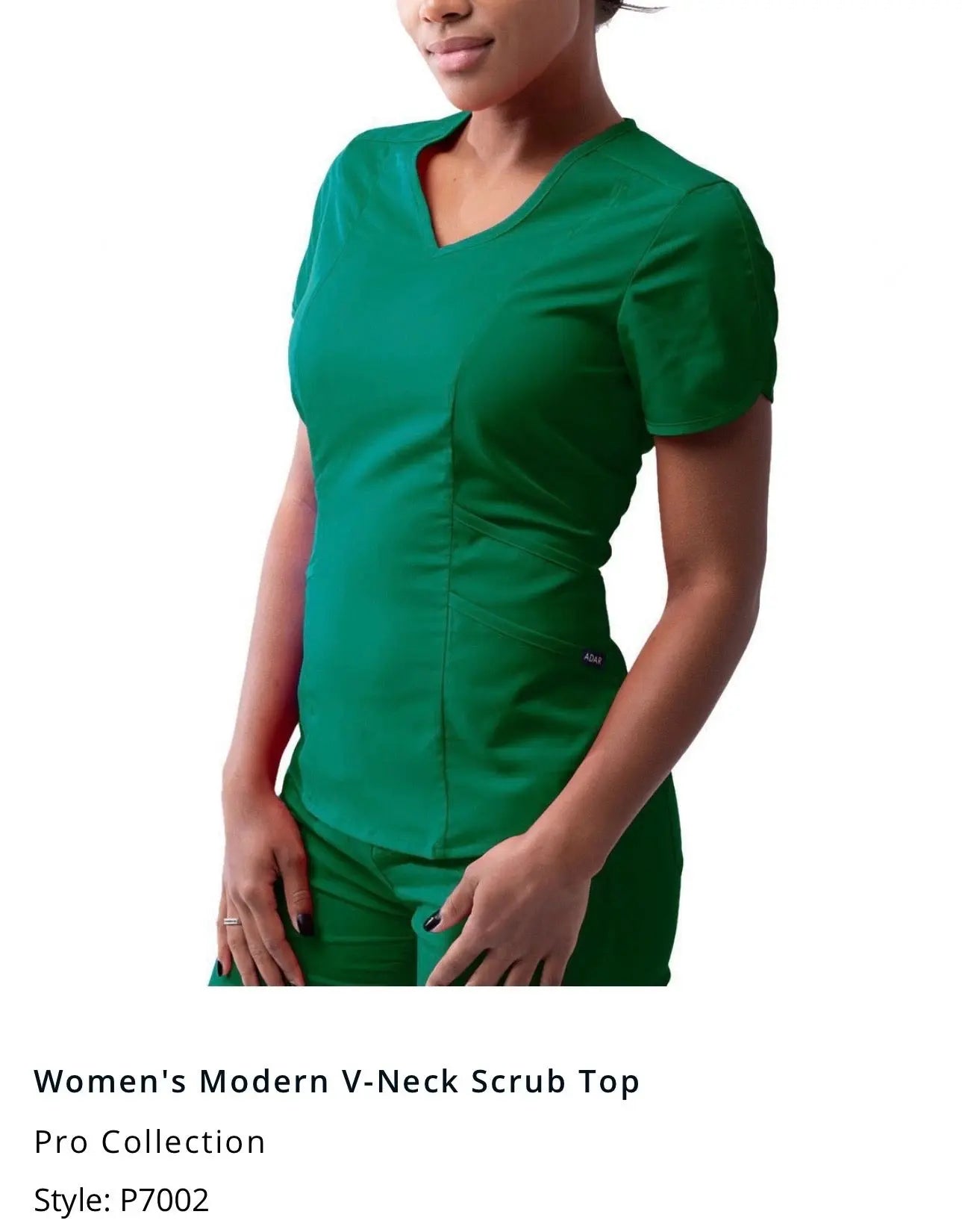 Adar Pro Women Modern Tailored Vneck Top | The Divine Scrubs Boutique THE DIVINE SCRUBS BOUTIQUE