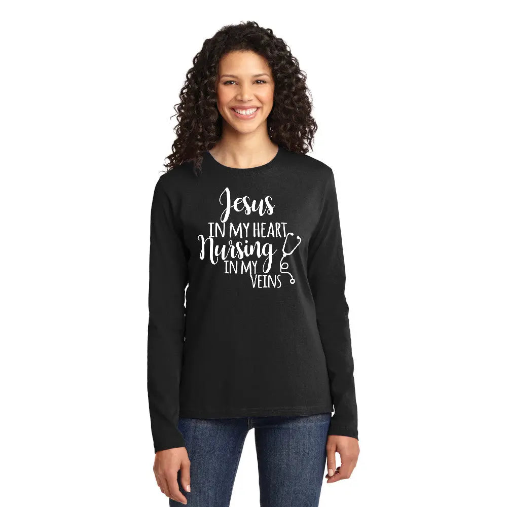 Jesus in my Heart, Nursing in my Veins | The Divine Scrubs Boutique THE DIVINE SCRUBS BOUTIQUE