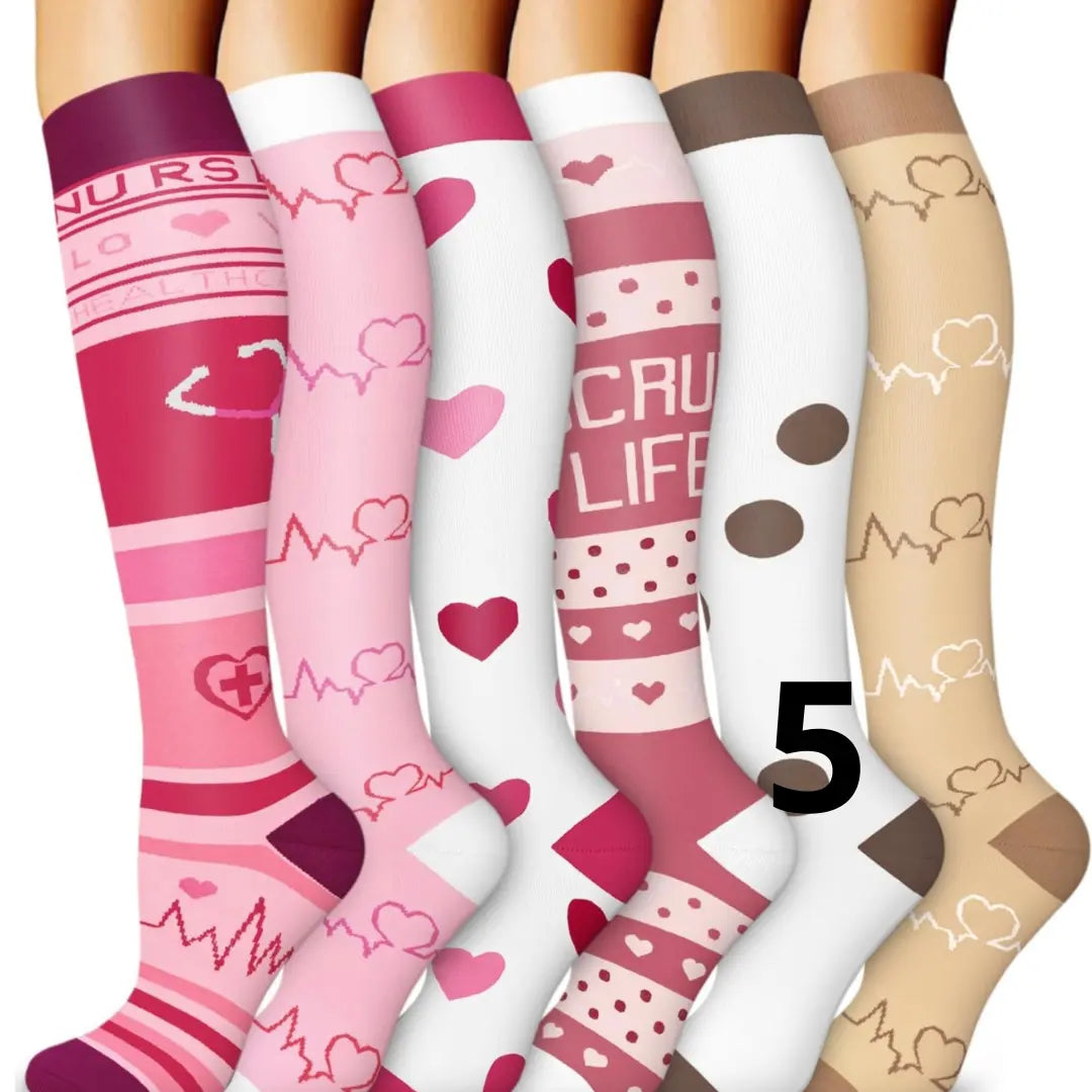 Pink Heart Compression THE DIVINE SCRUBS BOUTIQUE