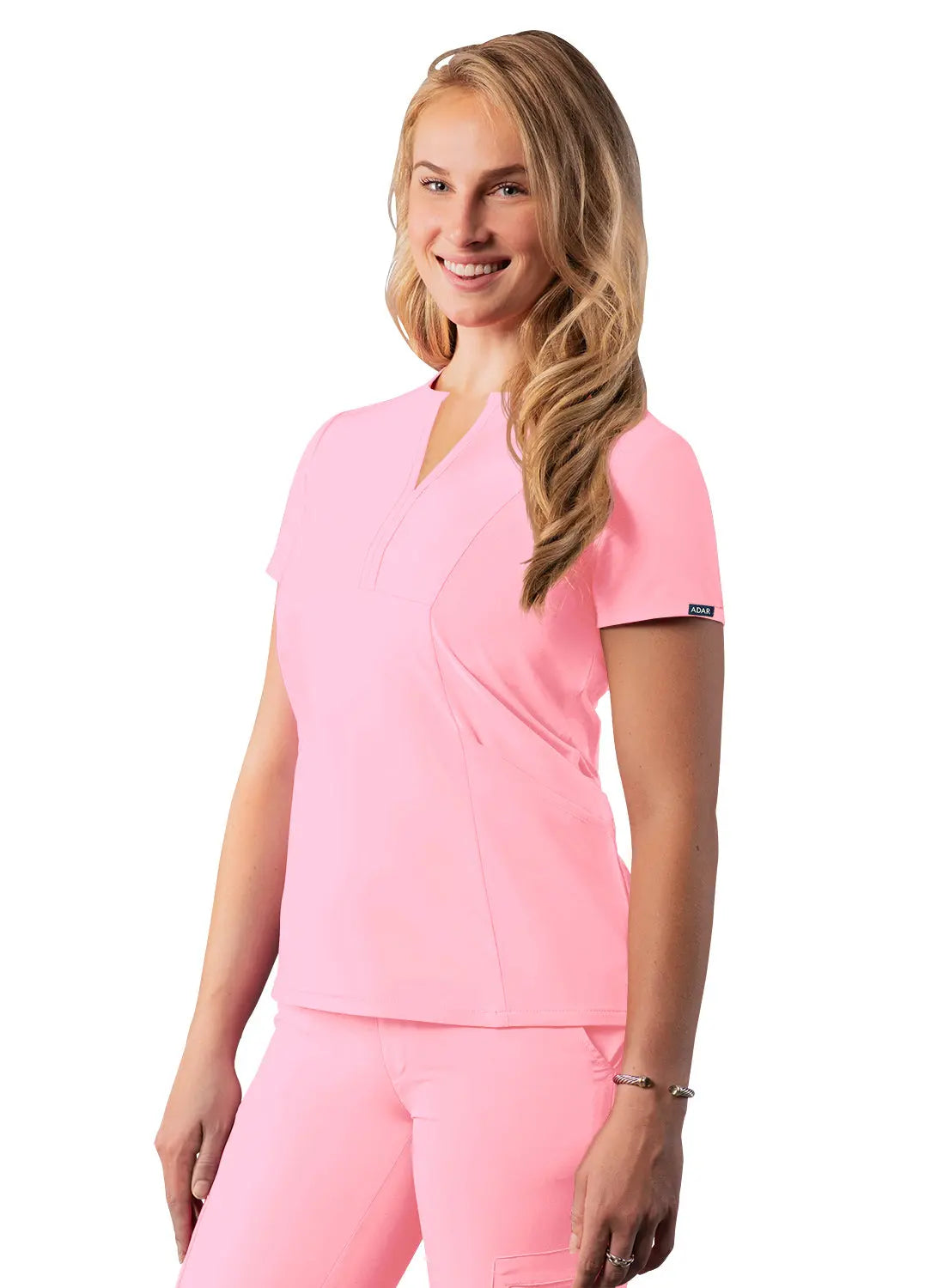 Women’s Notched V-Neck Top THE DIVINE SCRUBS BOUTIQUE