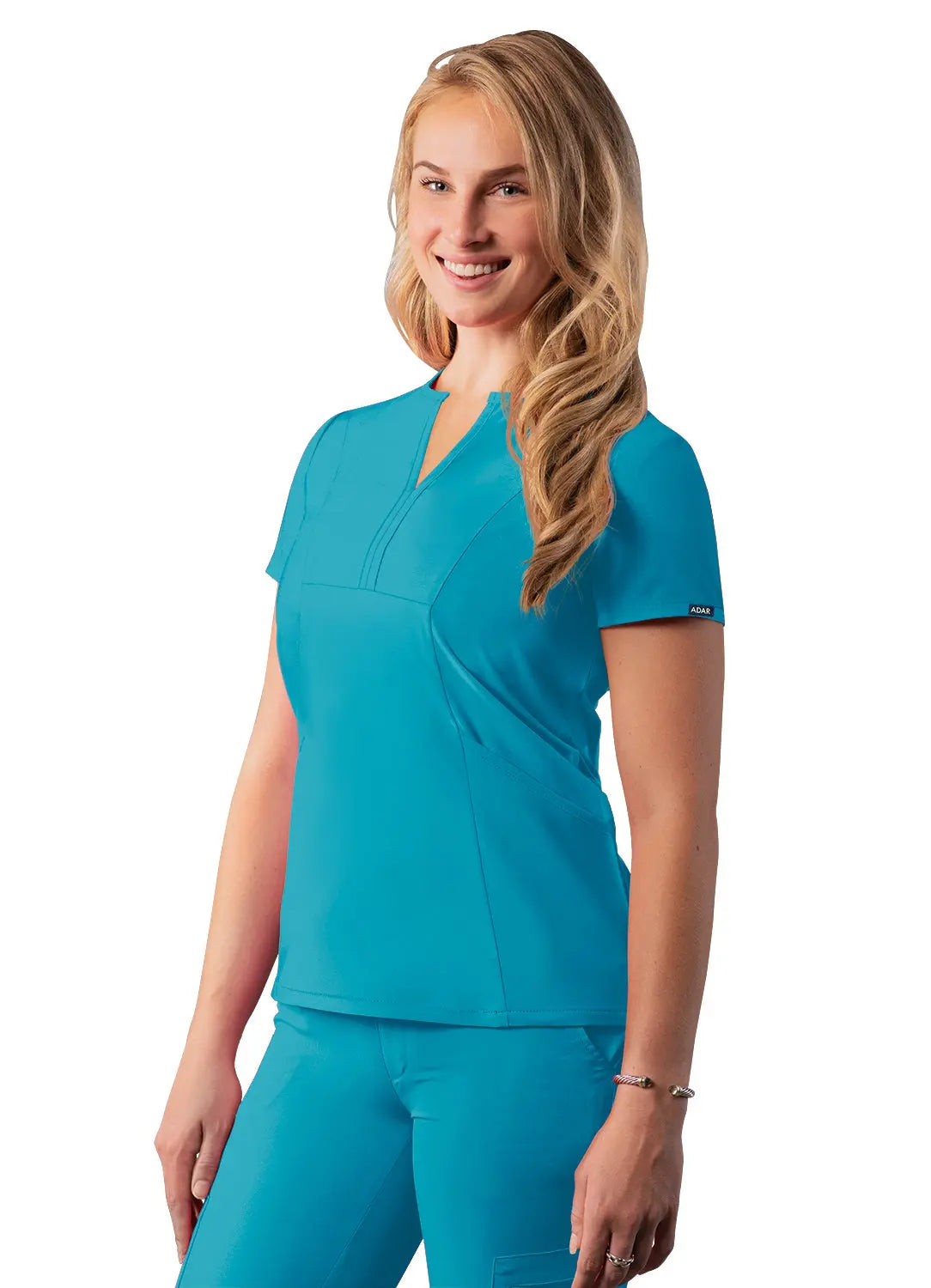 Women’s Notched V-Neck Top THE DIVINE SCRUBS BOUTIQUE