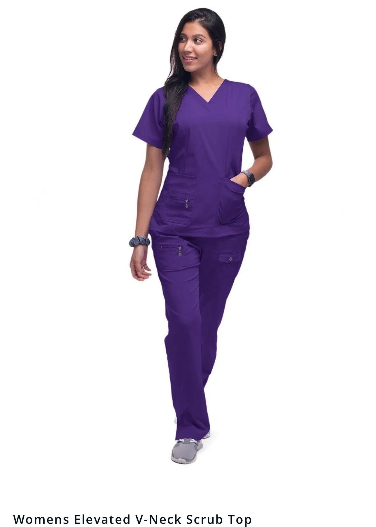 Womens Elevated V-neck Scrub Top | The Divine Scrubs Boutique THE DIVINE SCRUBS BOUTIQUE