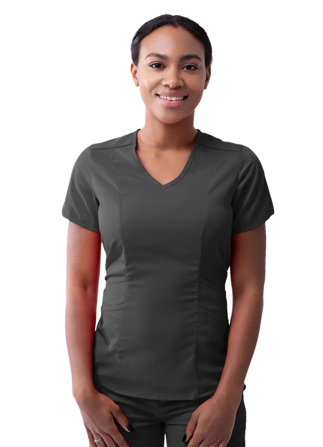 Adar Pro Women Modern Tailored Vneck Top | The Divine Scrubs Boutique THE DIVINE SCRUBS BOUTIQUE