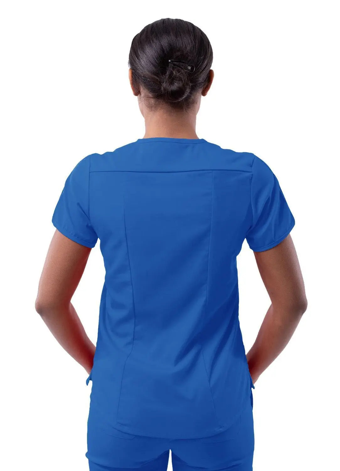 Adar Pro Women Modern Tailored Vneck Top | The Divine Scrubs Boutique THE DIVINE SCRUBS BOUTIQUE