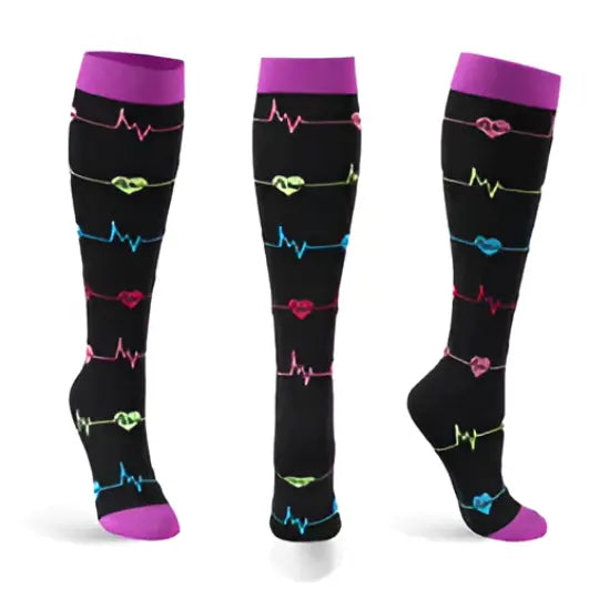 Heartbeat Compression Socks THE DIVINE SCRUBS BOUTIQUE